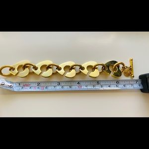 Tory Burch heart chain link bracelet